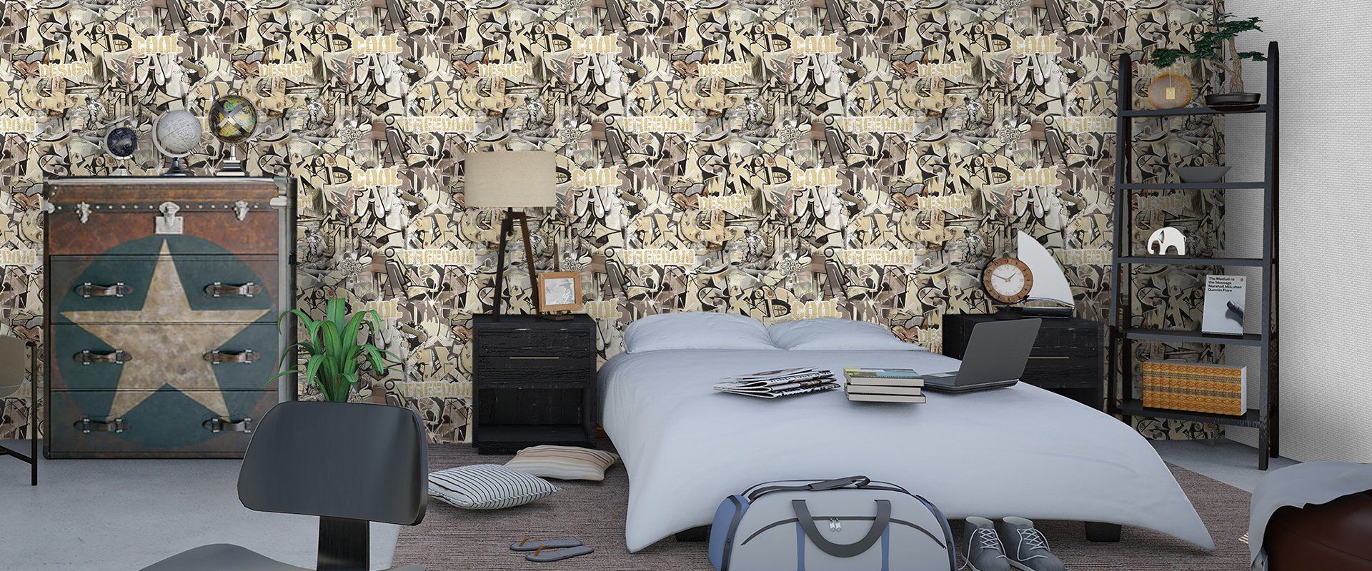 Мотив GRAFFITI 998172 - Интерьер - фото 1