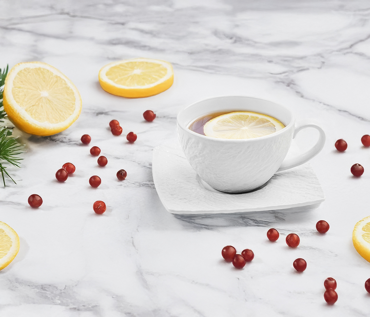 Чайная пара LAVA (белый, 1 шт) - фото 1