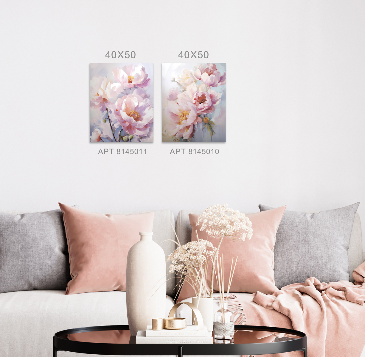 Картина на стекле PEONIA арт. 8145010 - фото 3