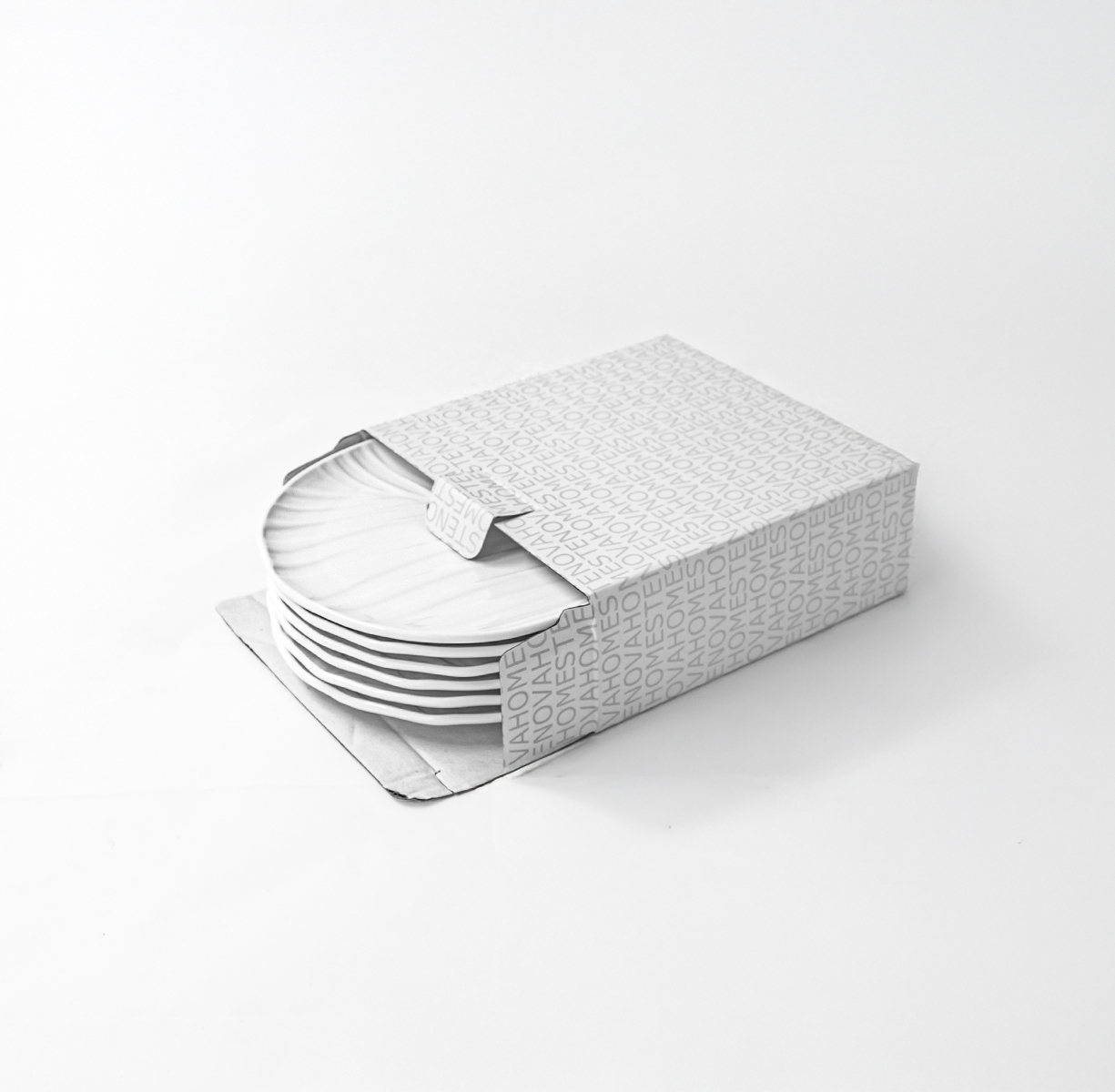 Набор тарелок десертных BALI (белый, 6 шт) - фото 4