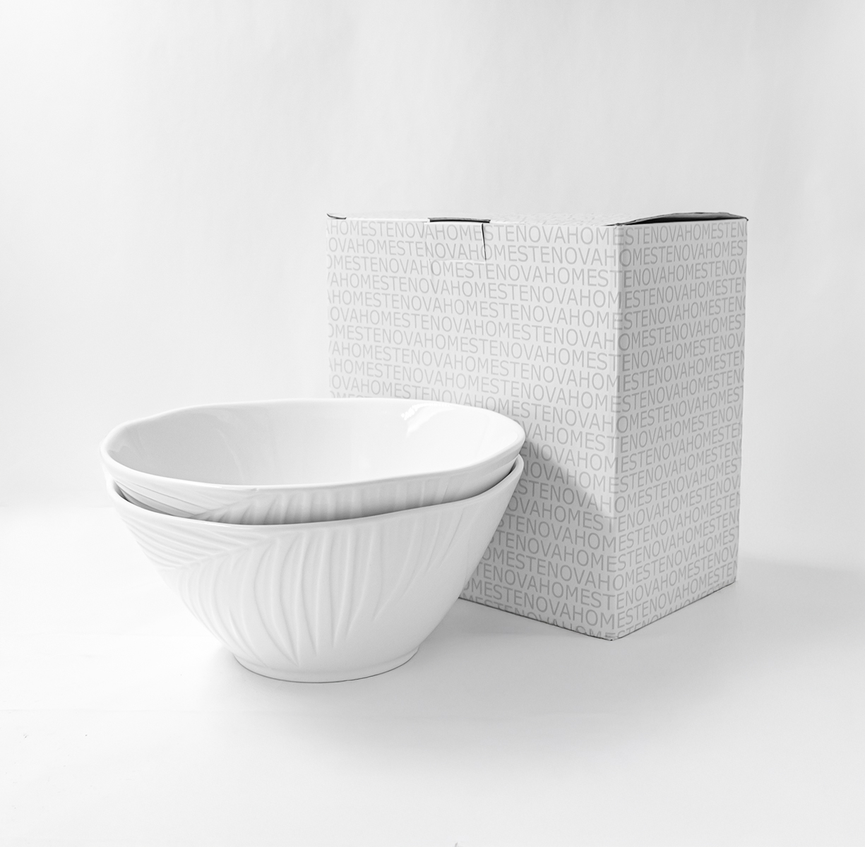 Набор салатников BALI (большие, белые, 2 шт) - фото 3