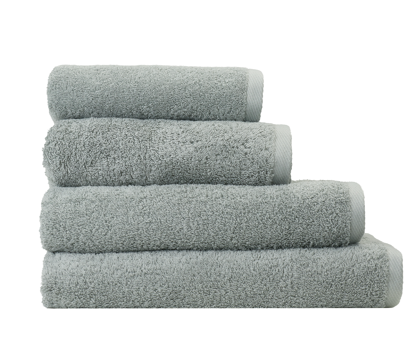 Полотенце махровое IDEAL (серо-зеленый) - фото 1