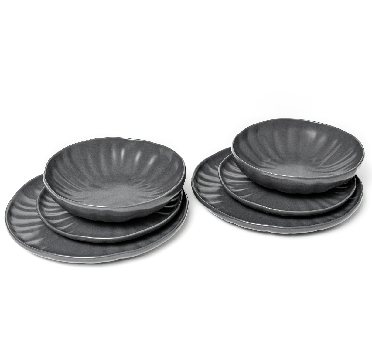 Подарочный набор тарелок LOTUS (графитовый) - фото 2
