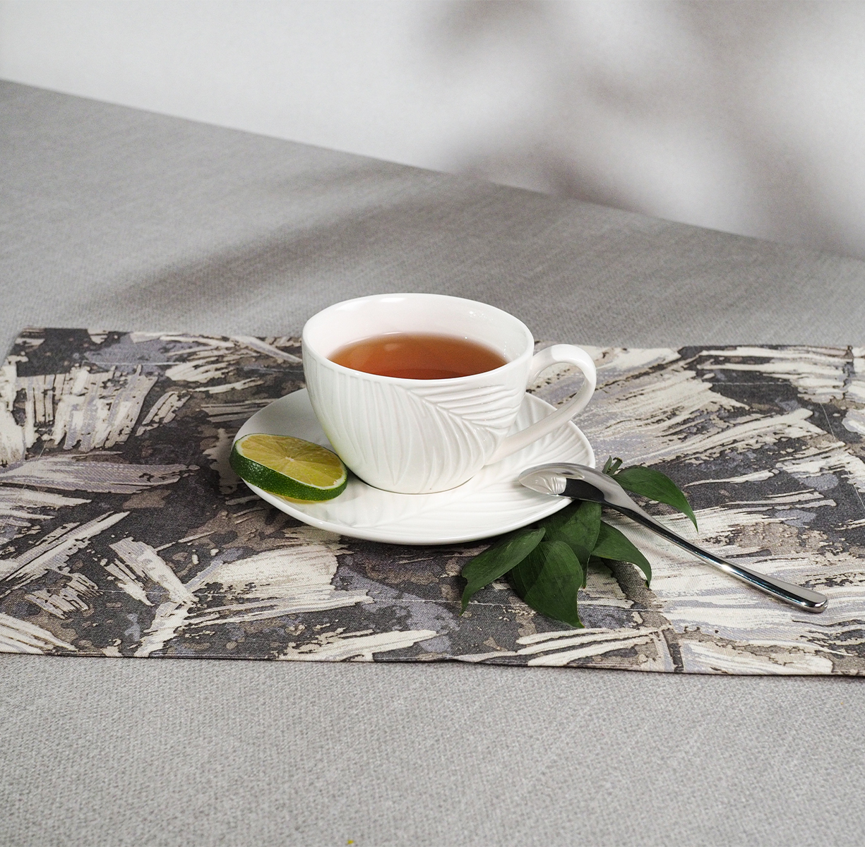 Подарочный набор чайных пар BALI (розовый/белый) - фото 2