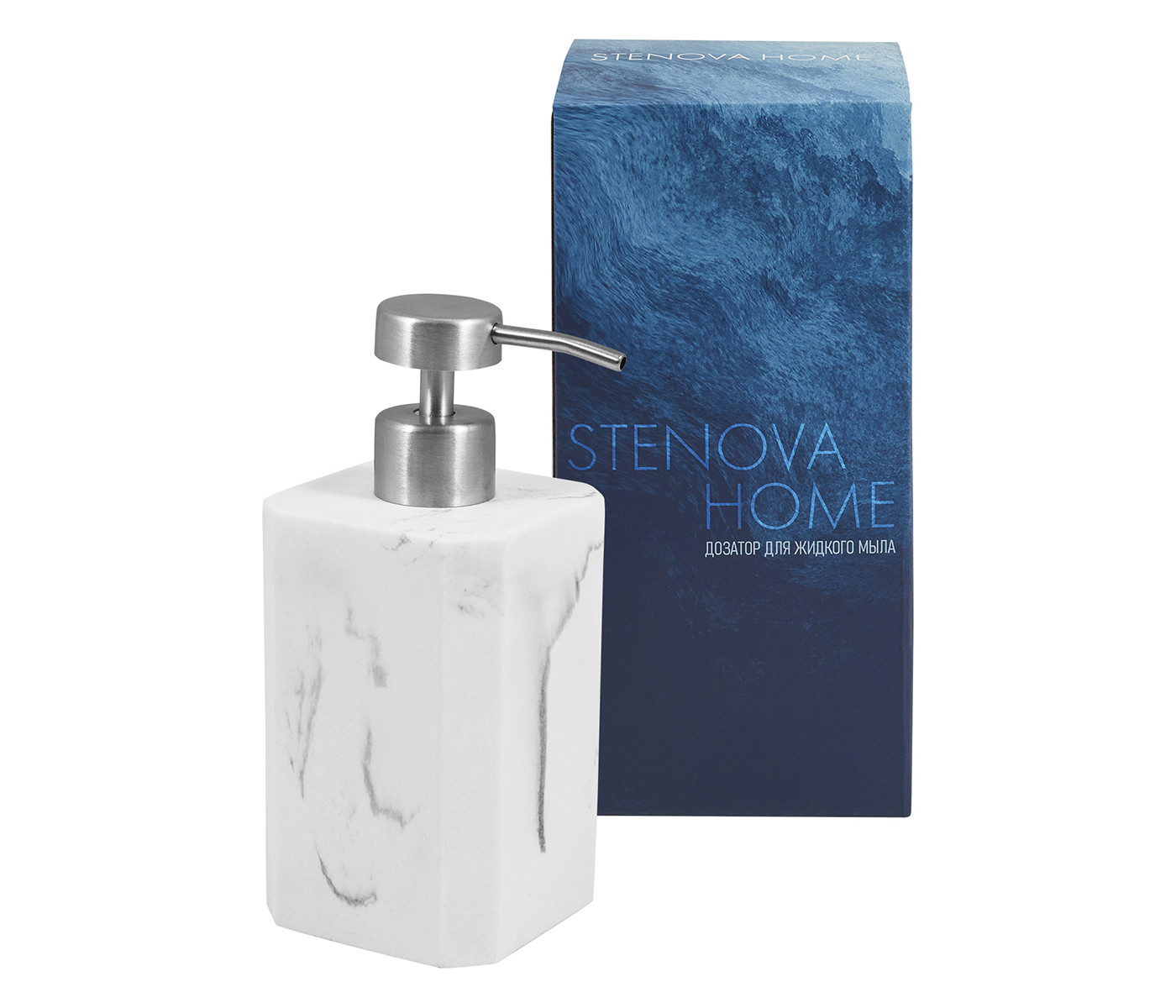 Дозатор для жидкого мыла/лосьона ONEGA / ОНЕГА белый - фото 3