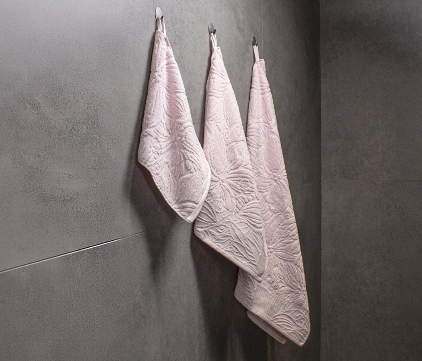Полотенце махровое AMANDA (светло-розовый) - фото 2