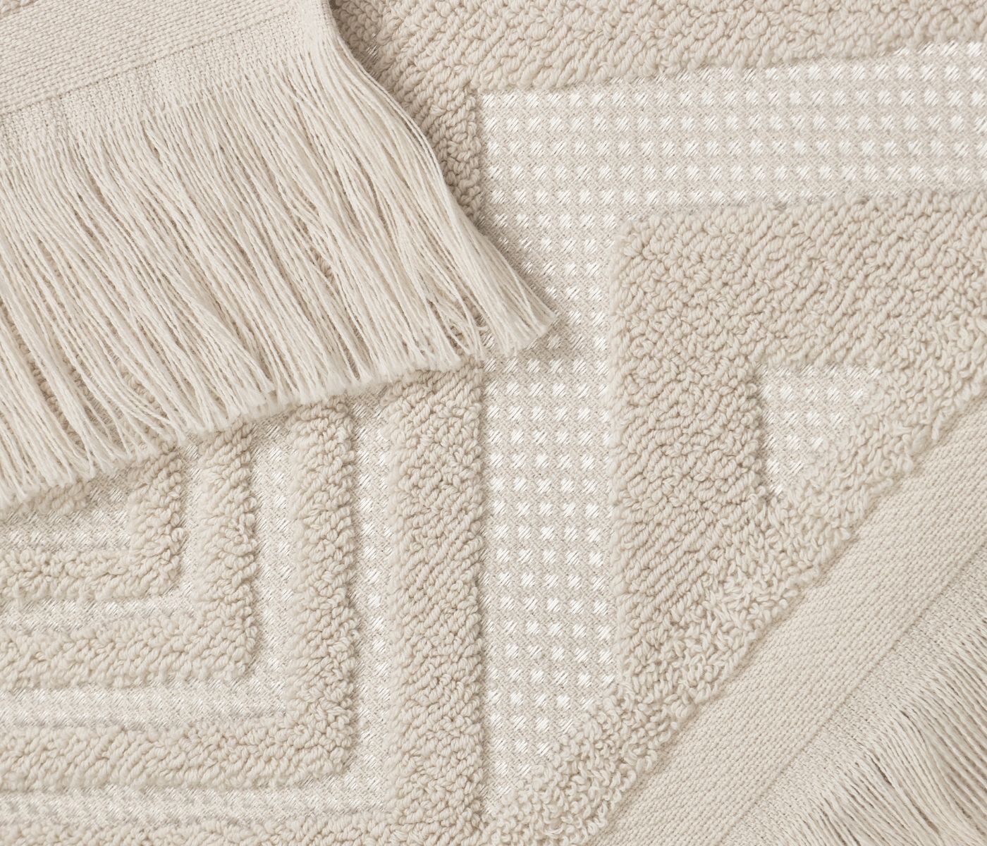 Полотенце махровое RELAX (бежевый) - фото 1