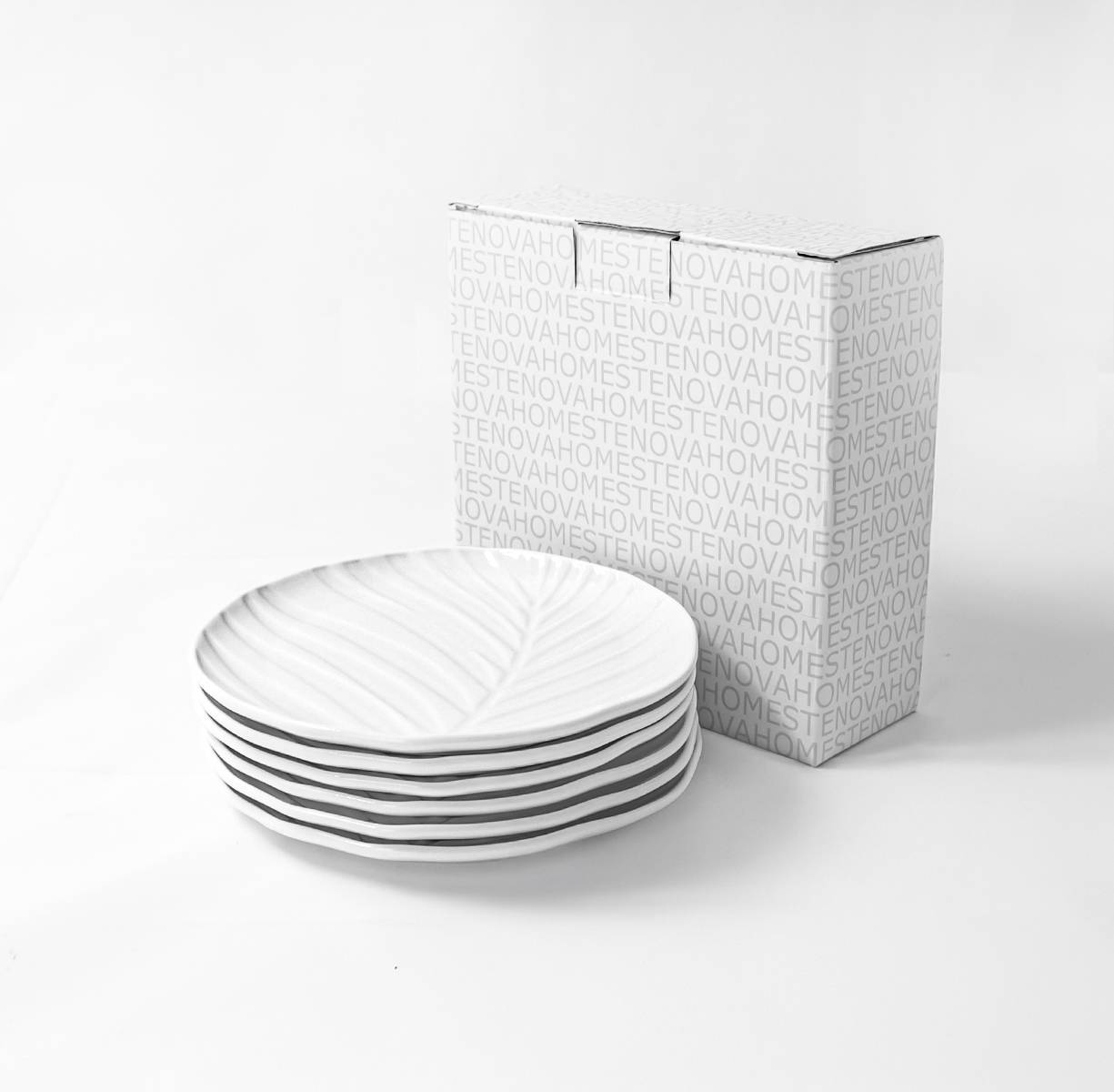 Набор тарелок десертных BALI (белый, 6 шт) - фото 3