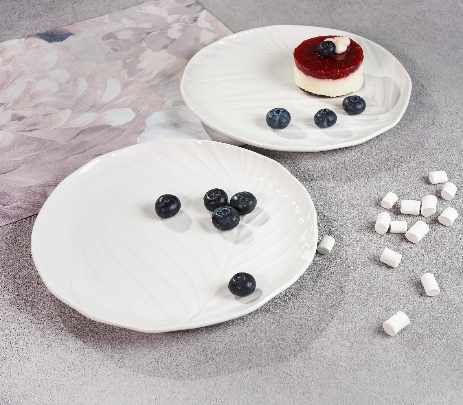 Набор тарелок закусочных BALI (белый, 2 шт) - фото 1