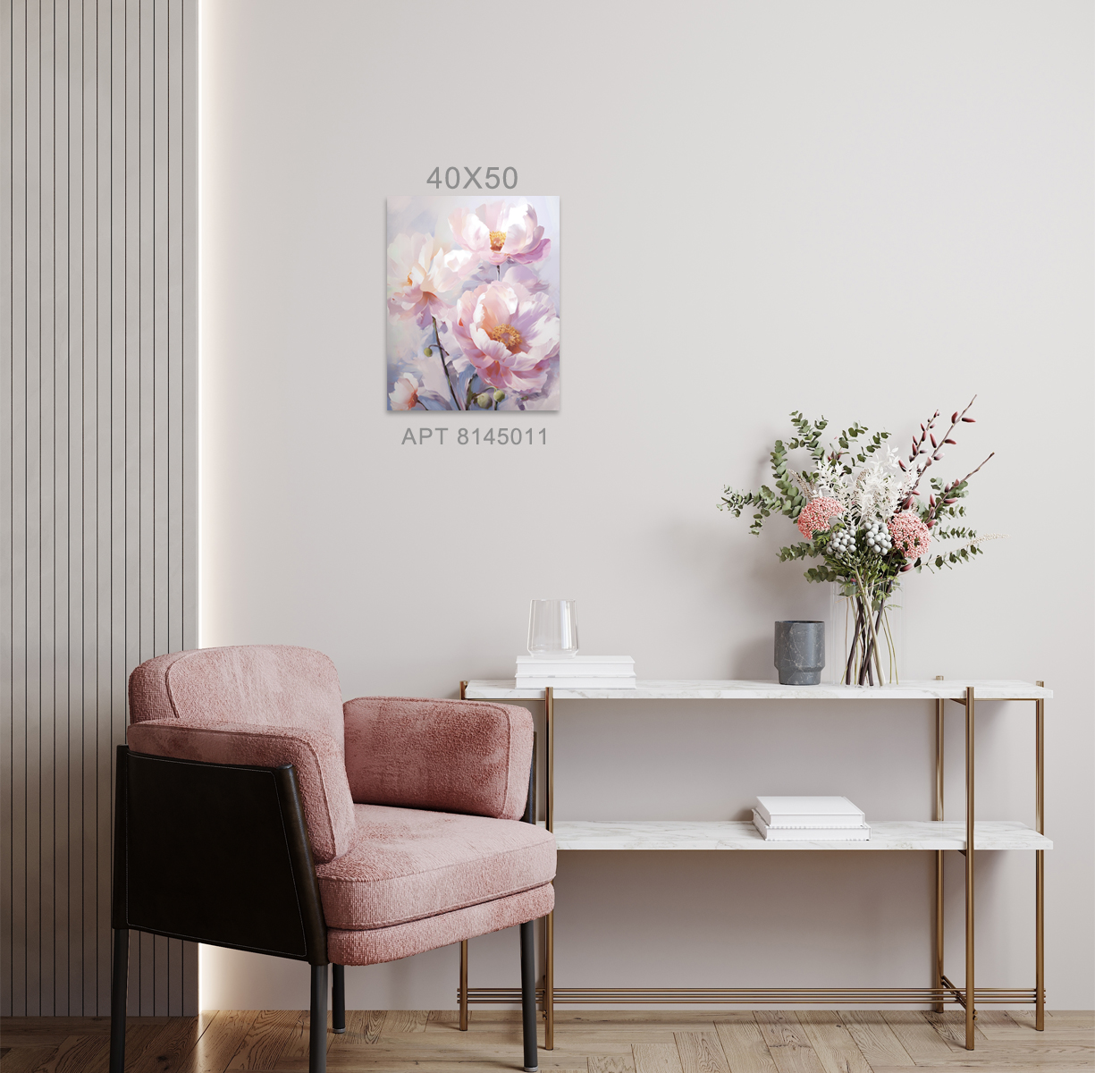 Картина на стекле PEONIA арт. 8145011 - фото 2