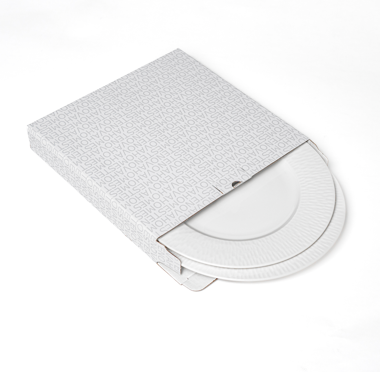 Набор тарелок закусочных ONEGA (белый, 2 шт) - фото 4