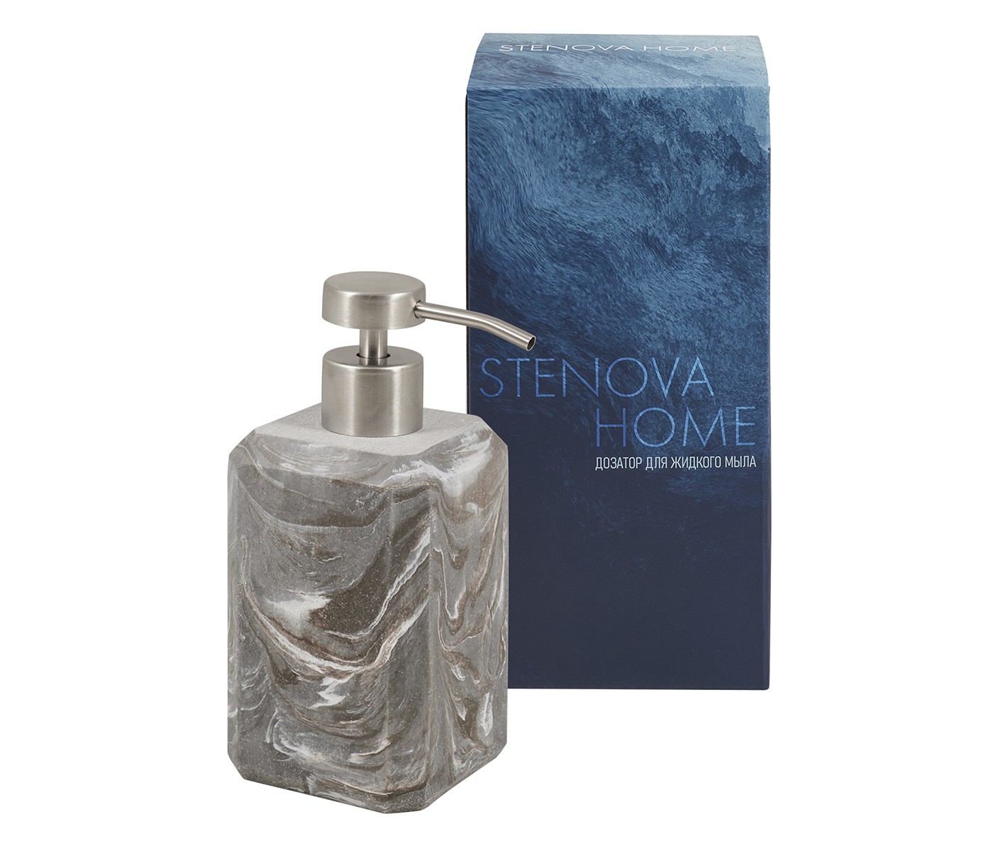 Дозатор для жидкого мыла/лосьона LADOGA / ЛАДОГА серый - фото 3