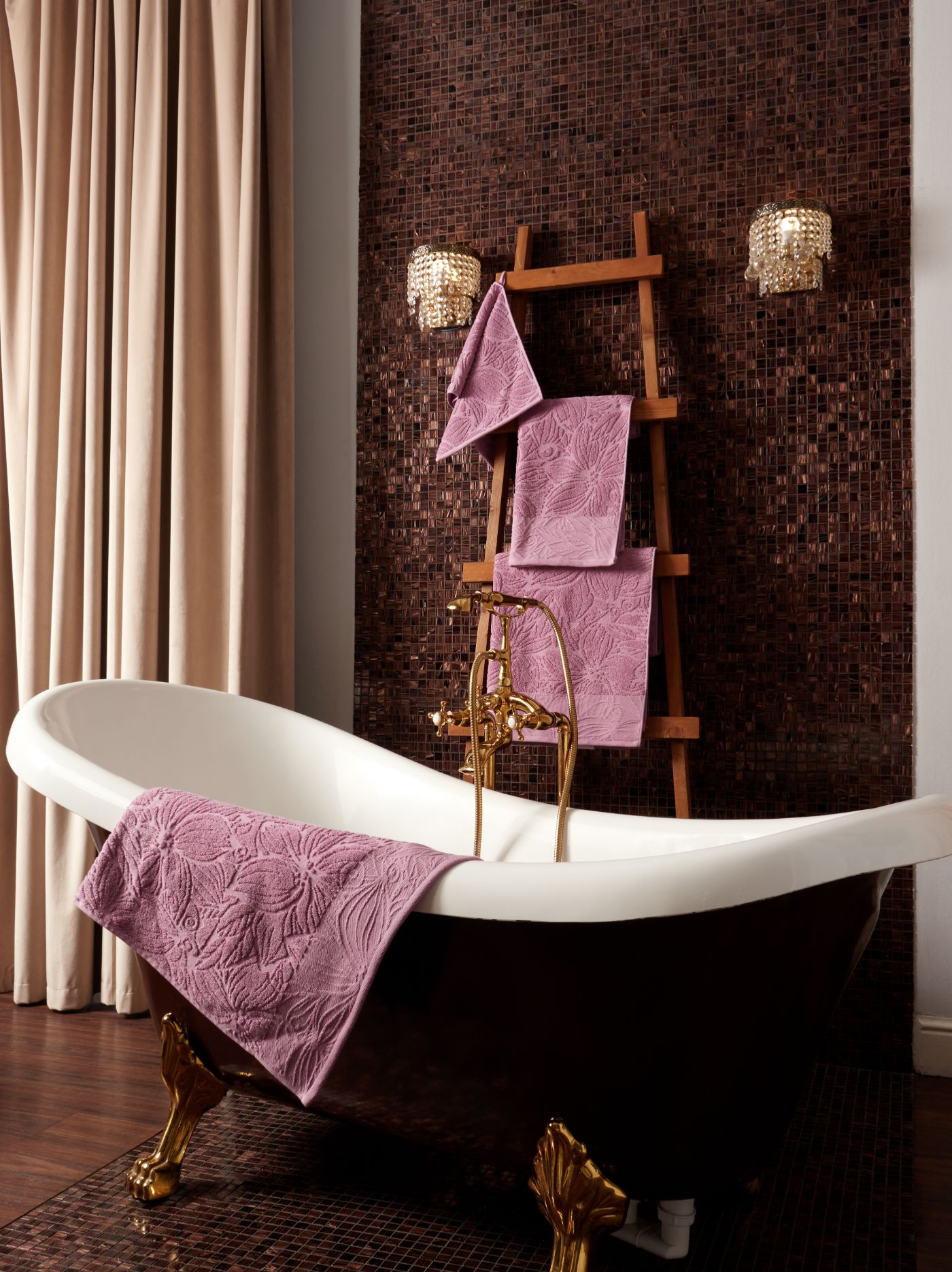 Полотенце махровое AMANDA (розовый) - фото 2