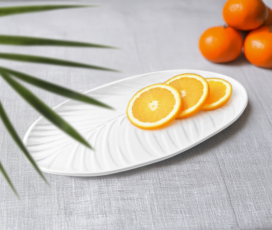 Набор блюд сервировочных BALI (маленькие, белые, 2 шт)