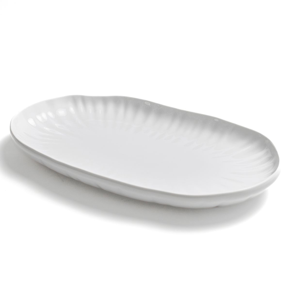 Блюдо сервировочное LOTUS (белое, большое, 1 шт) - фото 2