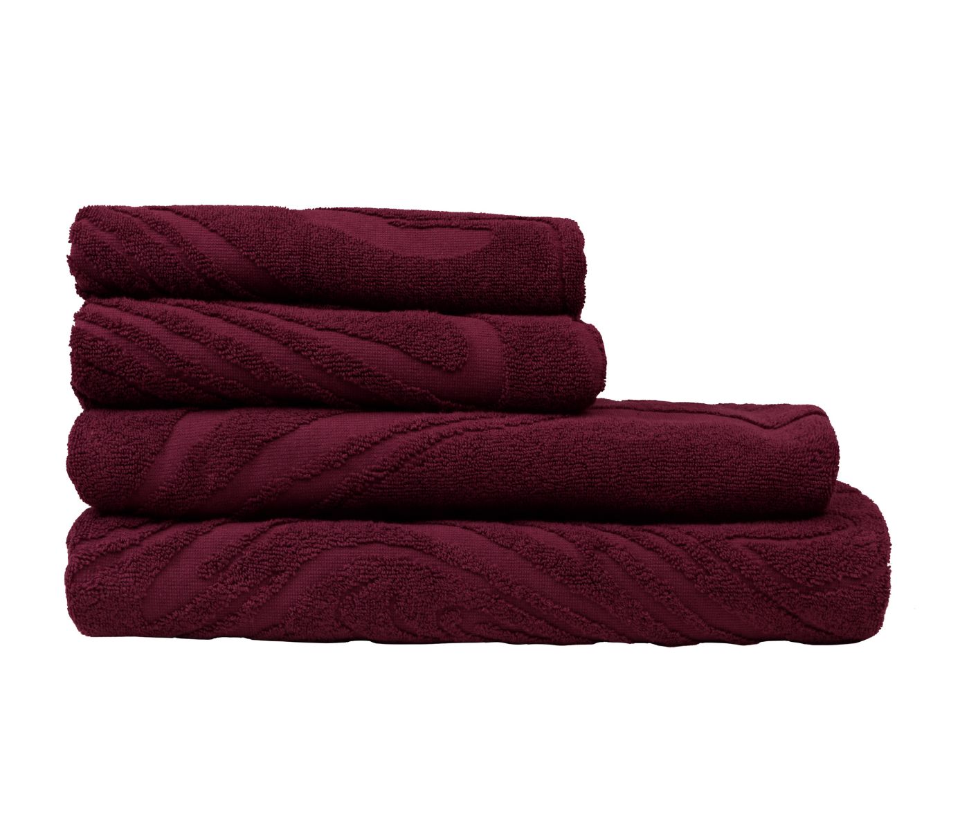 Полотенце махровое SICILIA (вишневый) - фото 4