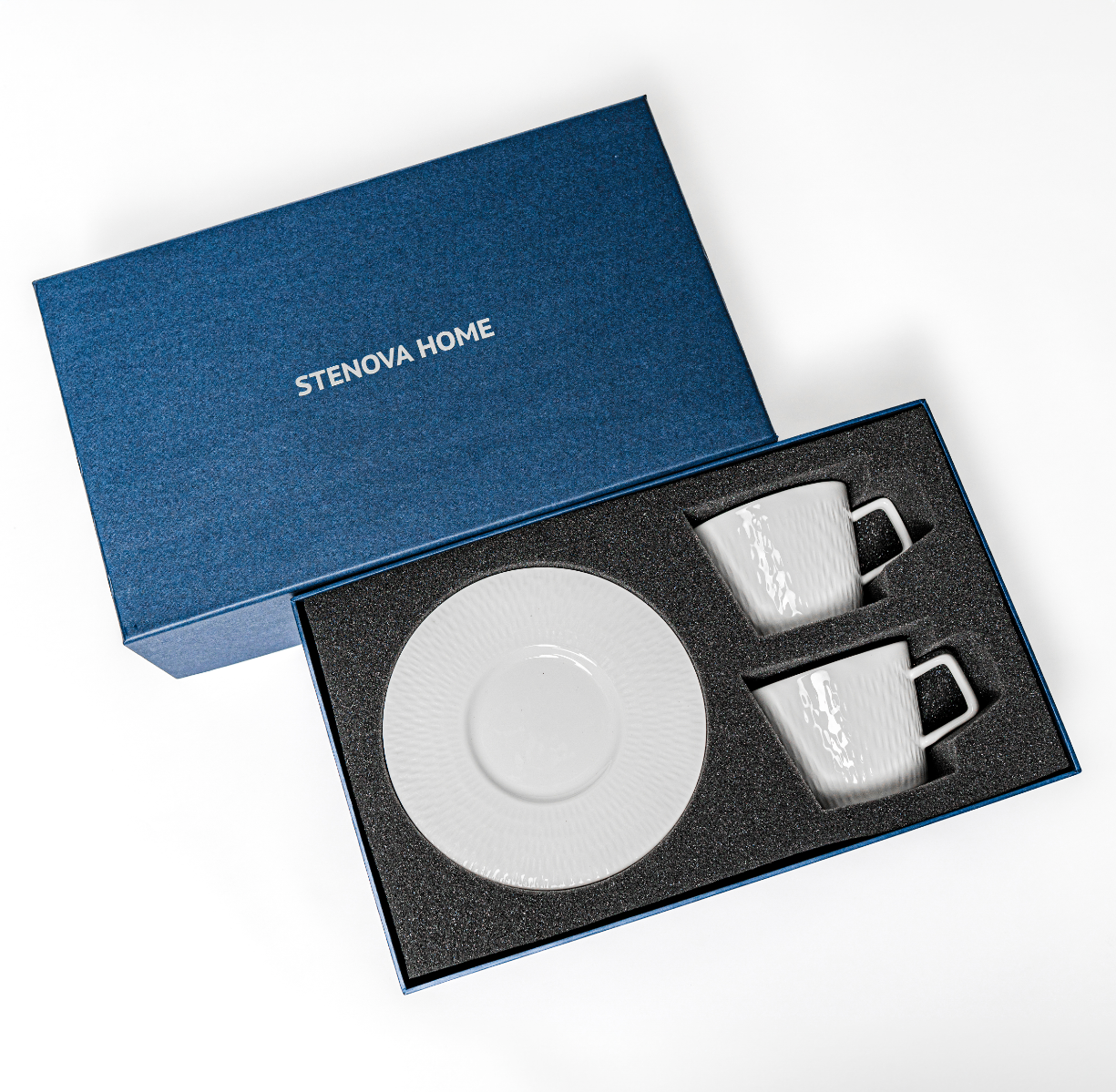 Подарочный набор чайных пар ONEGA (белый) - фото 4