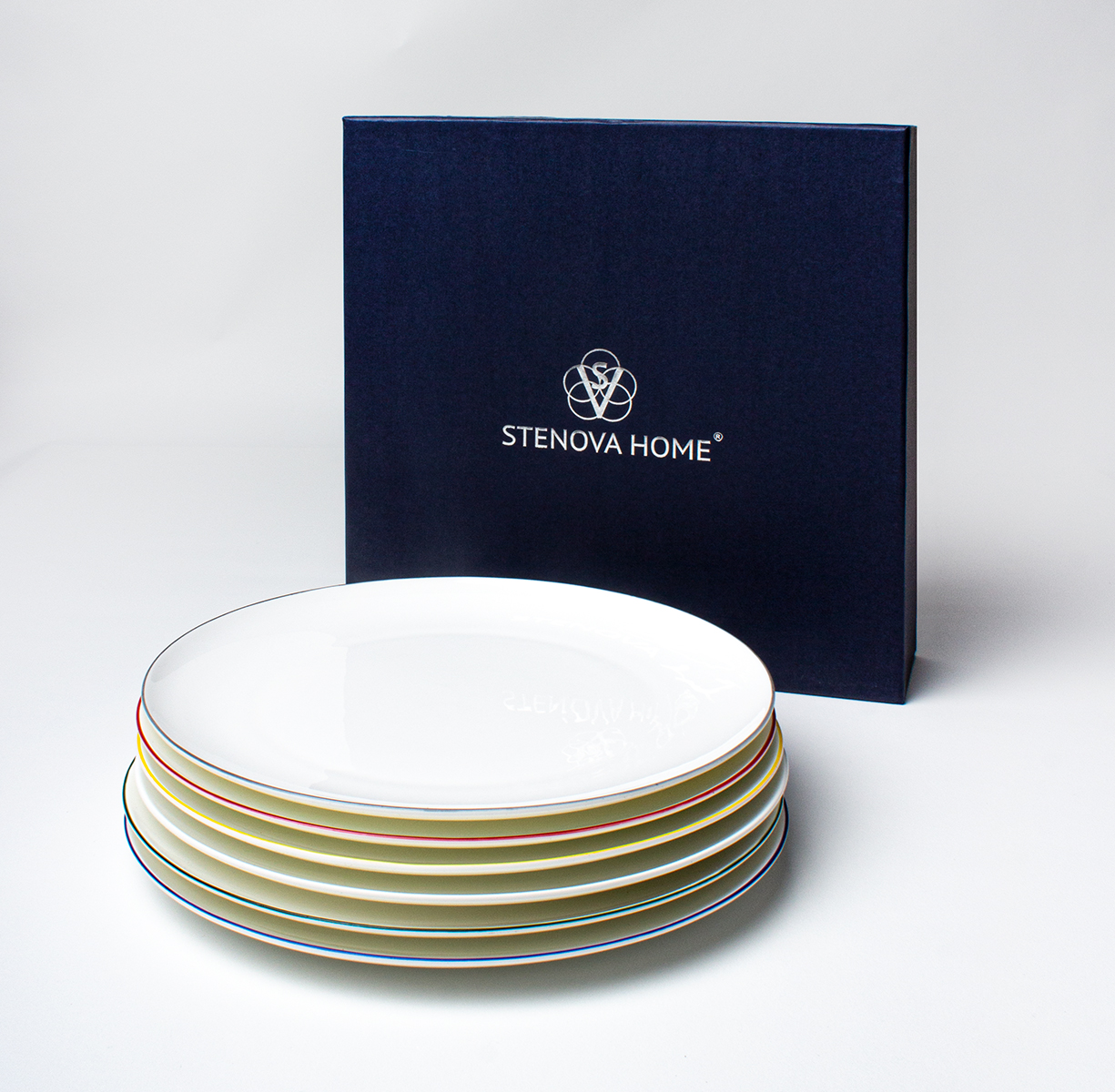 Подарочный набор тарелок обеденных SYMBOL  / СИМВОЛ (микс цвета) - фото 3