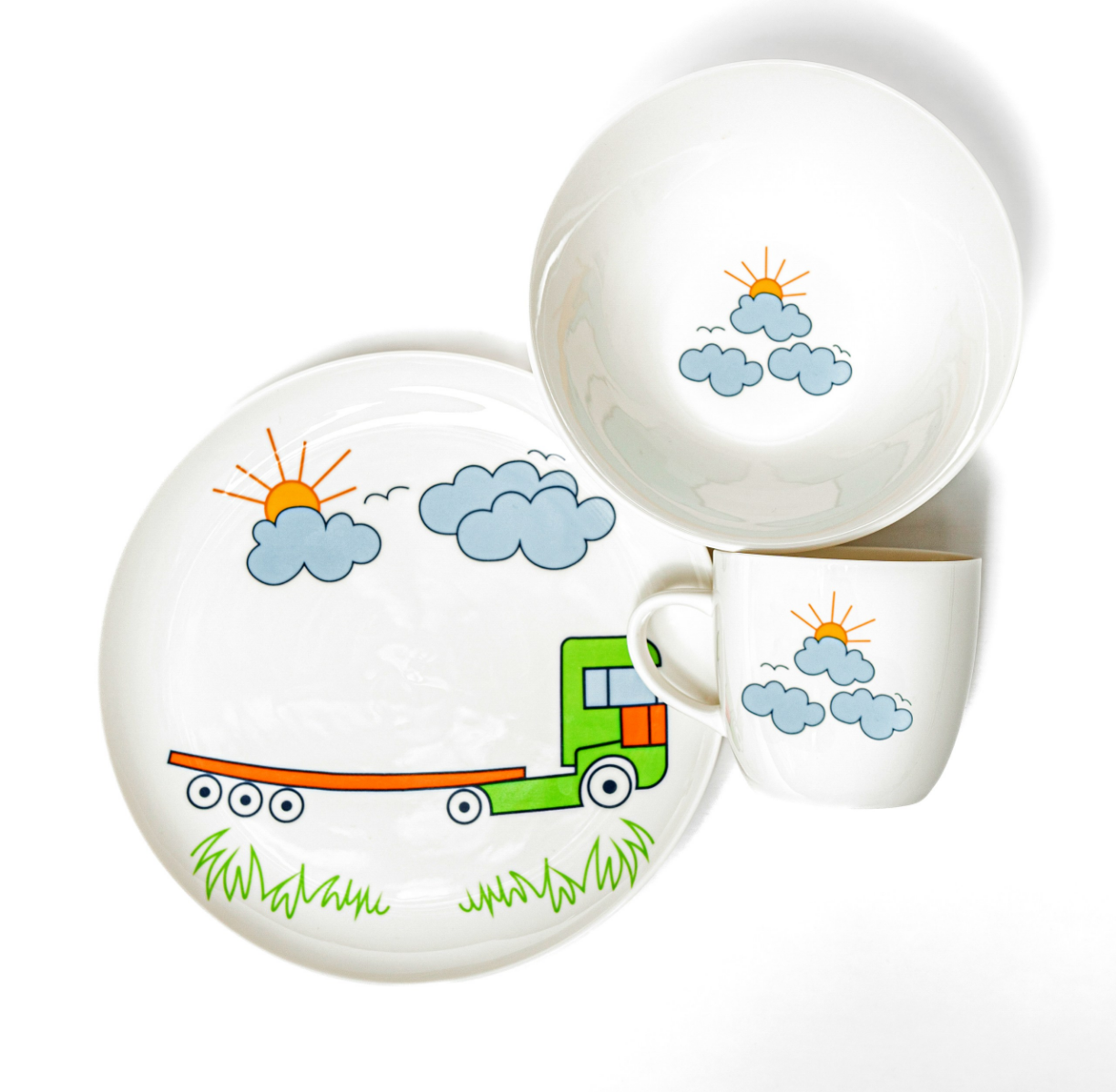 Подарочный набор детской фарфоровой посуды TRUCK - фото 4