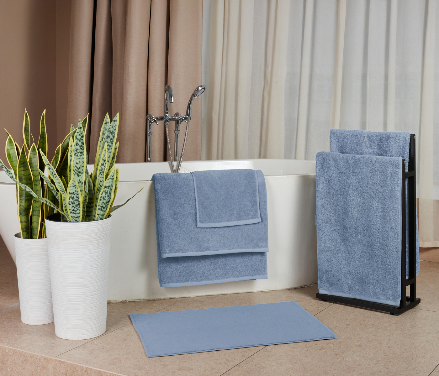 Коврик для ног махровый IDEAL (морской) - фото 2