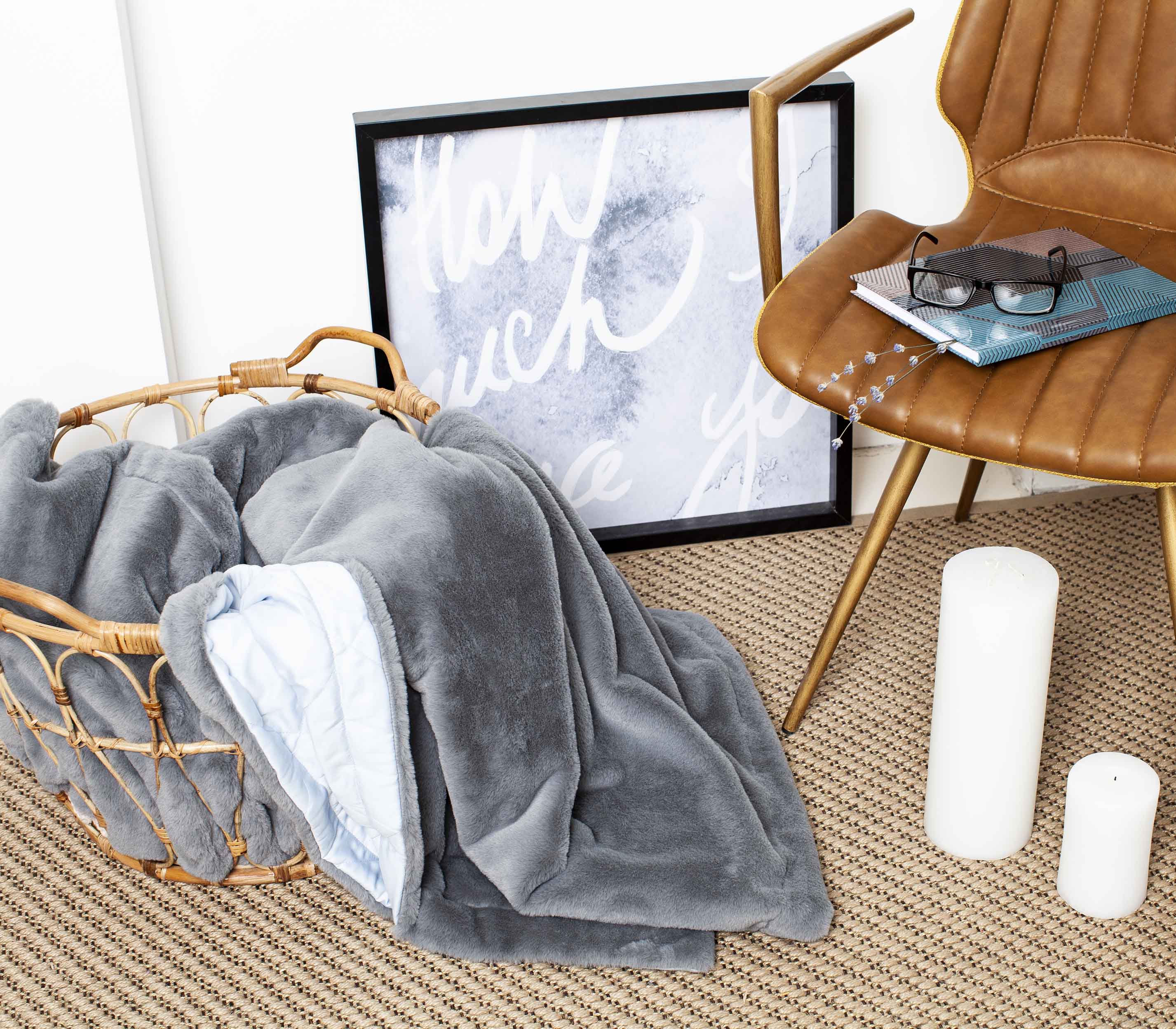 Плед меховой FROST GRAY - фото 5