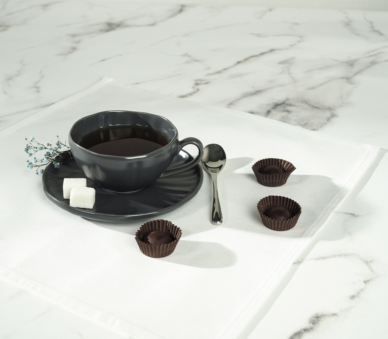 Чайная пара LOTUS  (графитовый, 1 шт) - фото 1