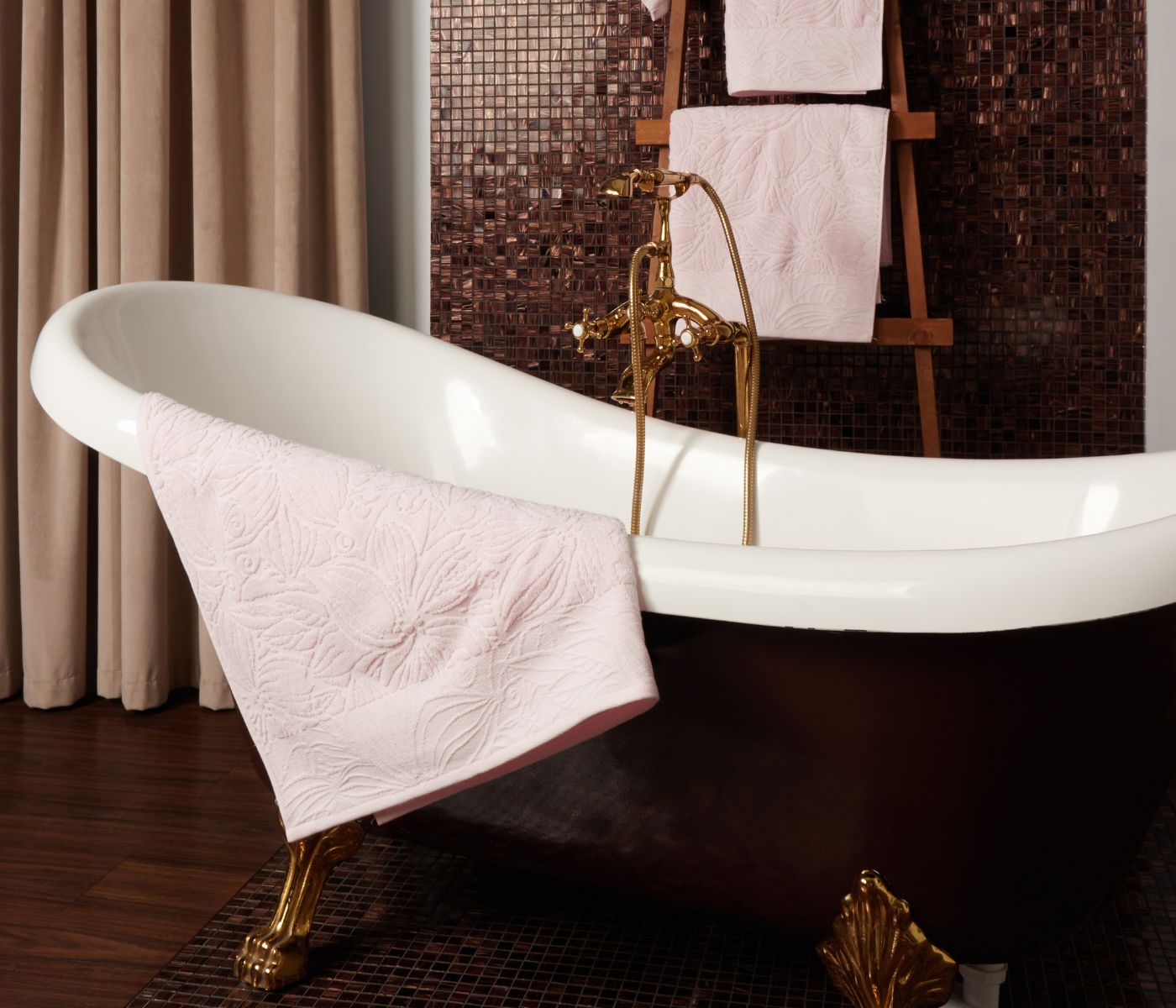 Полотенце махровое AMANDA (светло-розовый) - фото 3