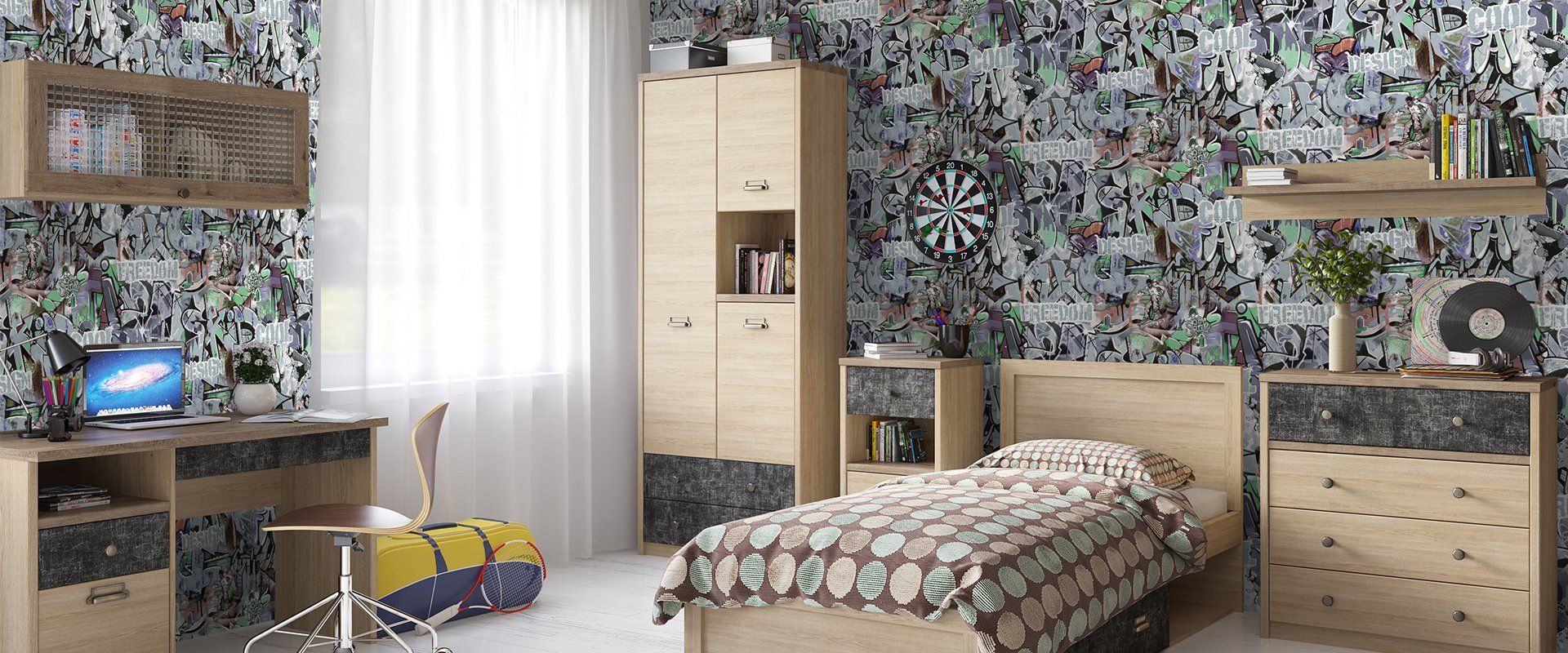 Мотив GRAFFITI 998174 - Интерьер - фото 1