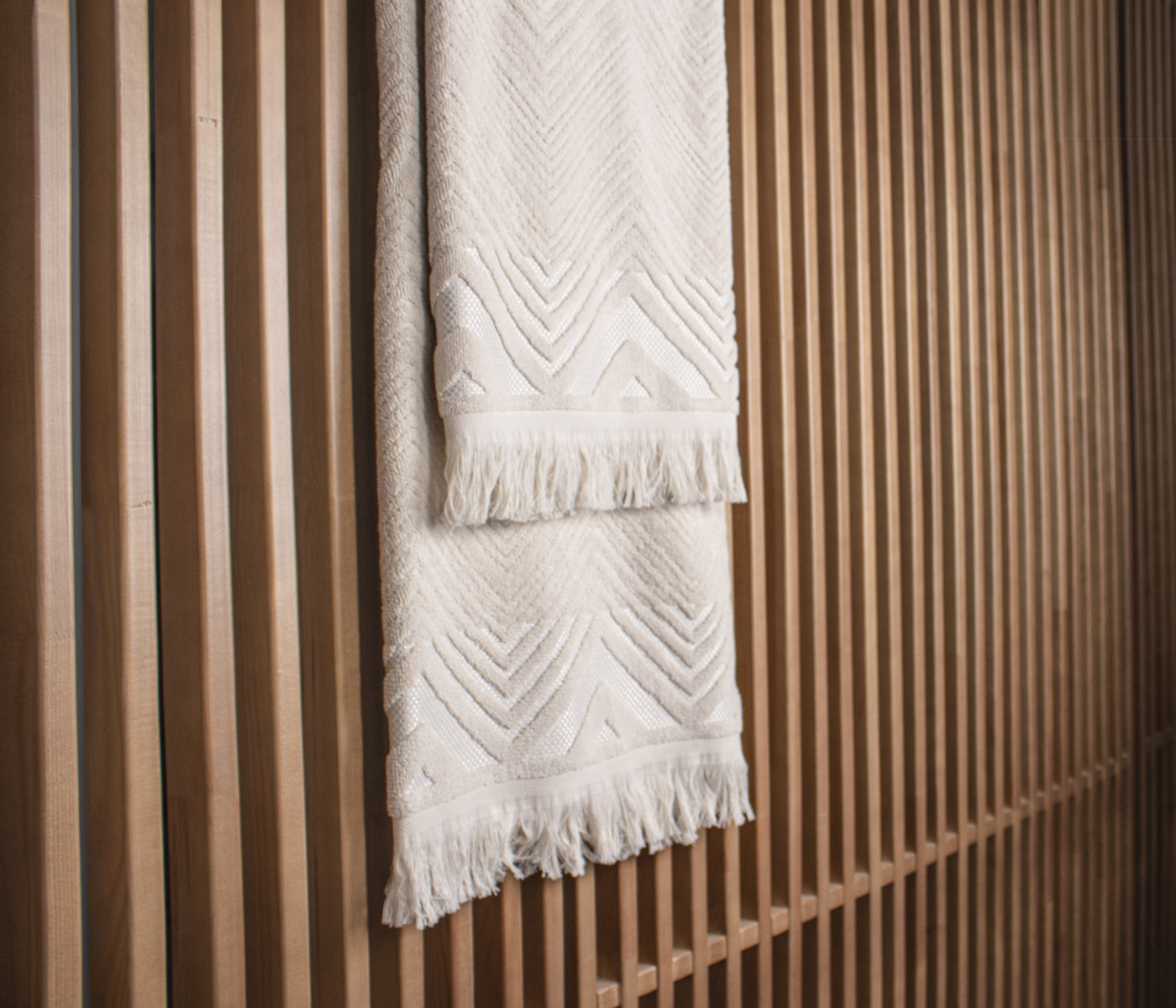 Полотенце махровое RELAX (бежевый) - фото 3