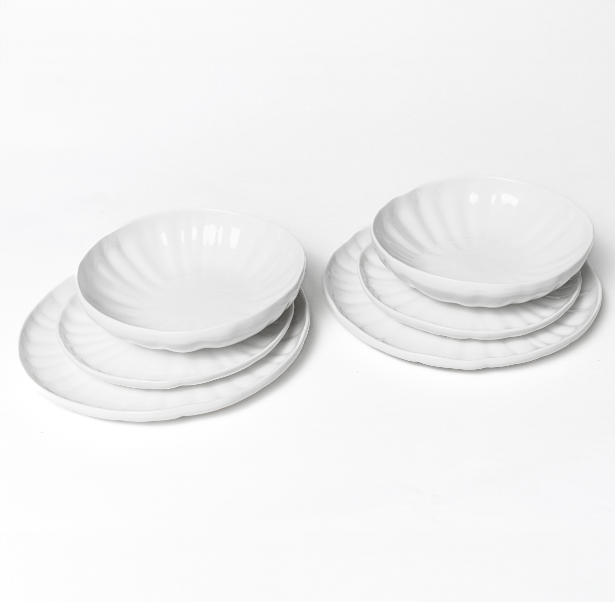 Подарочный набор тарелок LOTUS (белый) ОЖИДАЕМ ПОСТУПЛЕНИЕ - фото 2