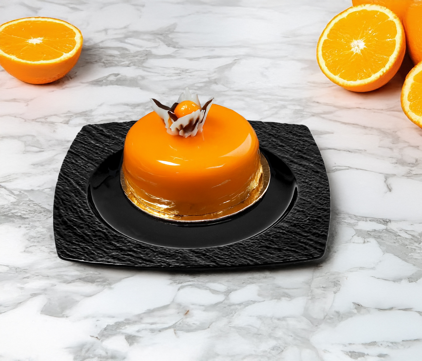 Набор тарелок десертных LAVA (черный, 6 шт) - фото 1