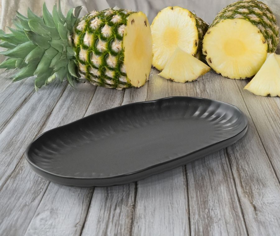 Набор блюд сервировочных LOTUS  (маленькие, графитовые, 2 шт)