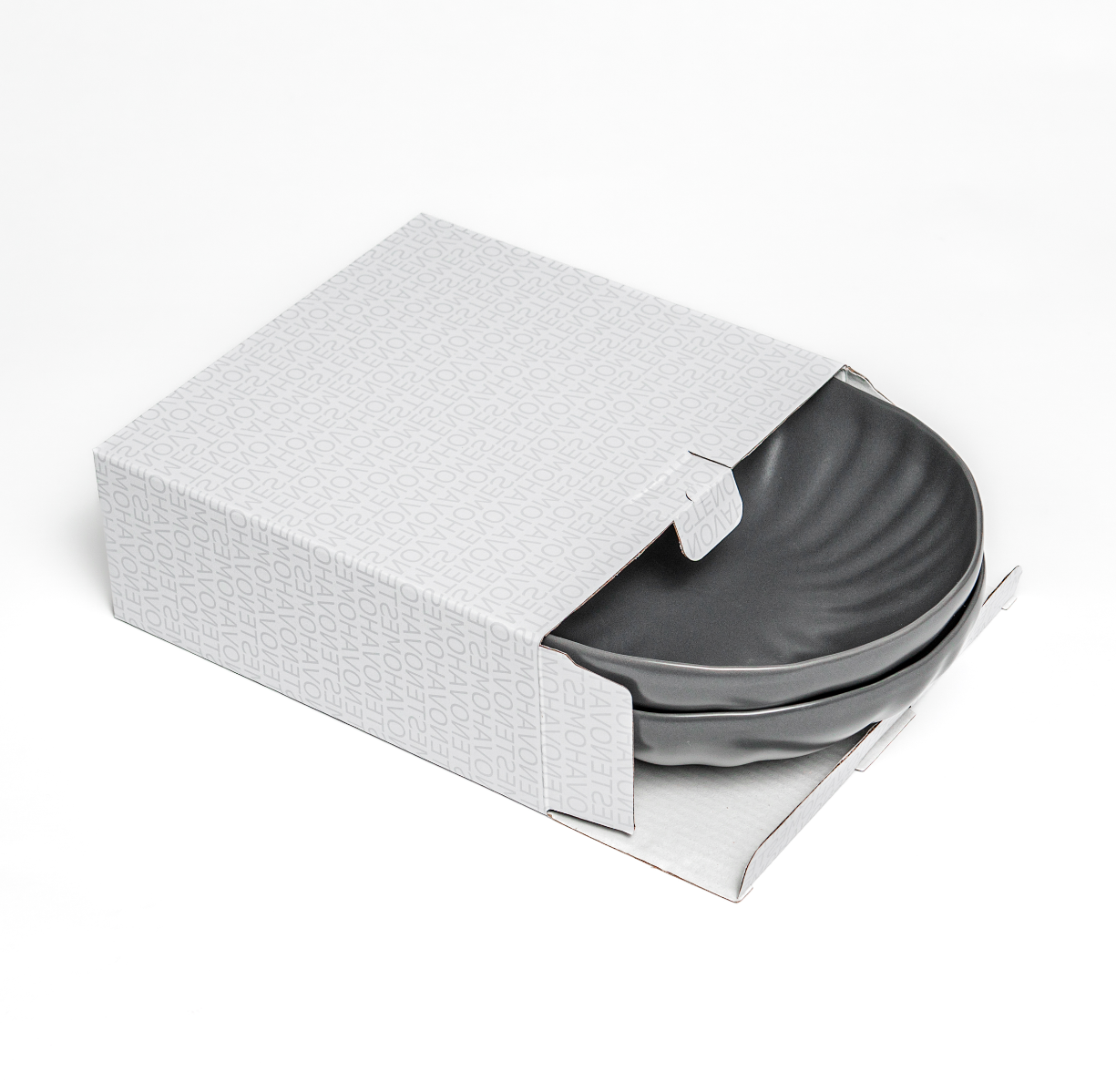 Набор глубоких тарелок LOTUS (графитовый, 2 шт) - фото 4