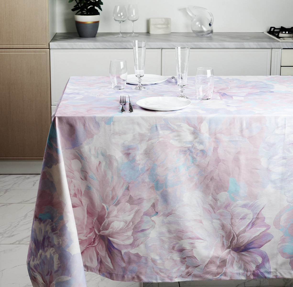 Скатерть KAMILLA (голубой цвет) - фото 1