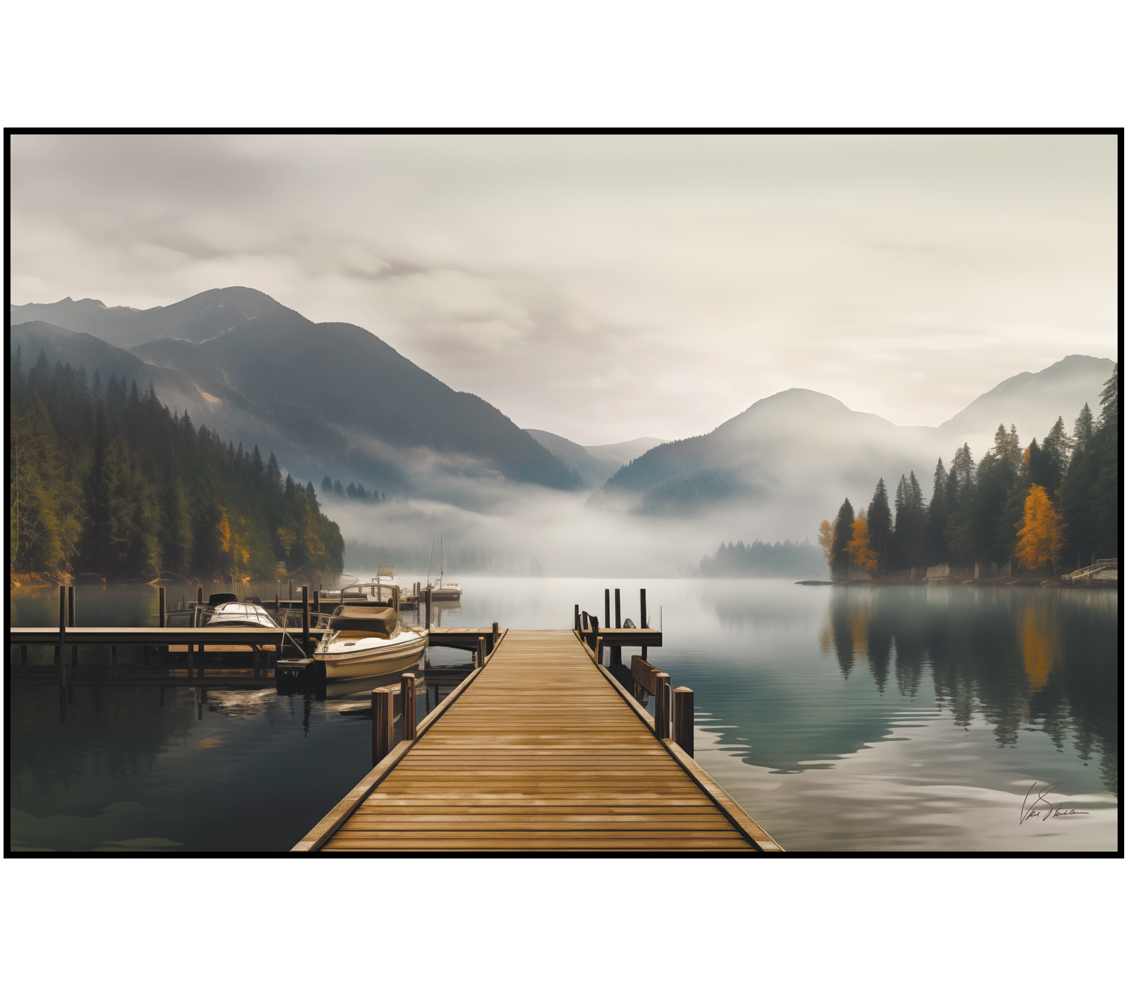 Картина на холсте в раме RIVER арт.8271039 - фото 1