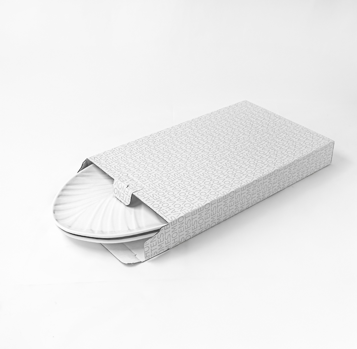 Набор блюд сервировочных BALI (маленькие, белые, 2 шт) - фото 4