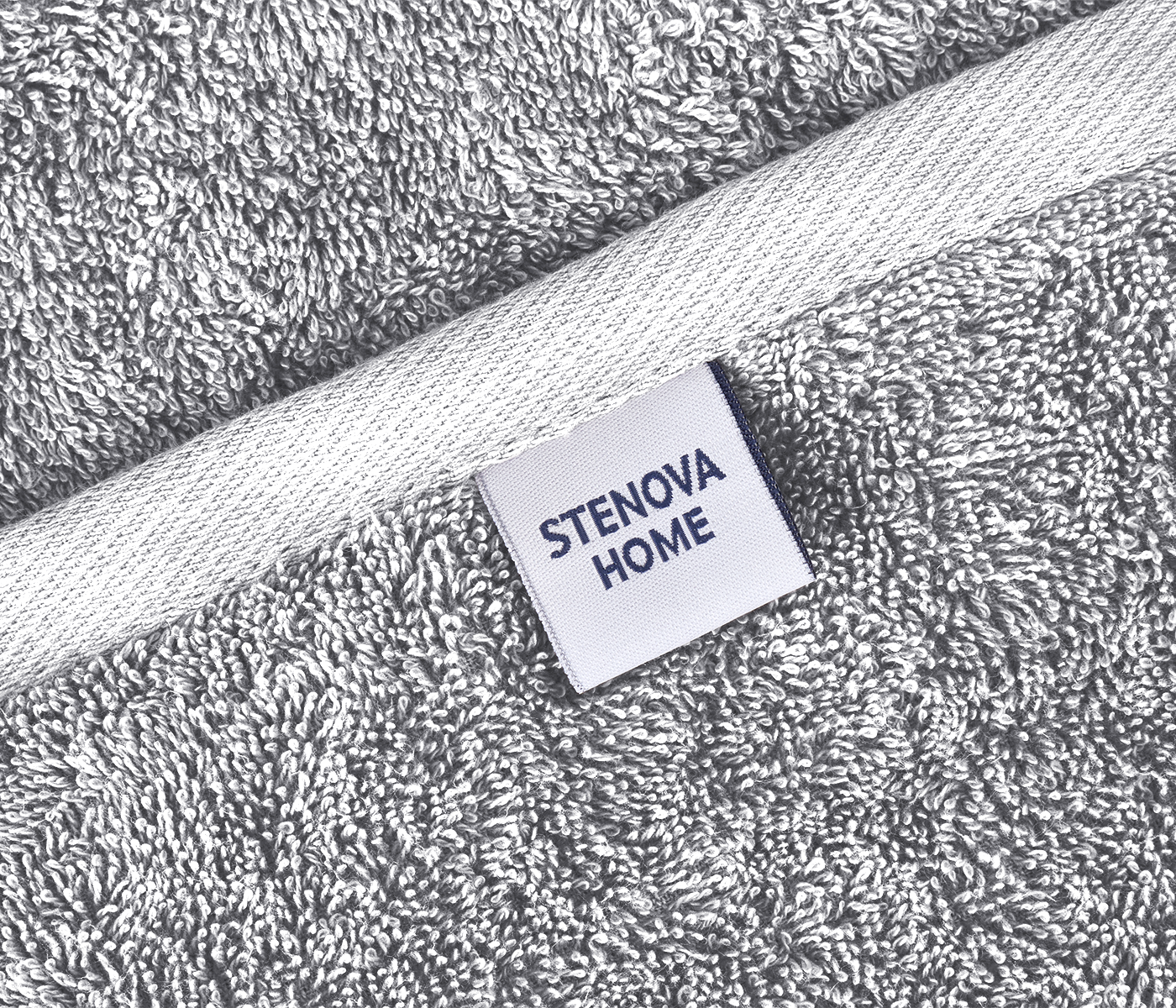 Полотенце махровое IDEAL (серо-голубой) - фото 5