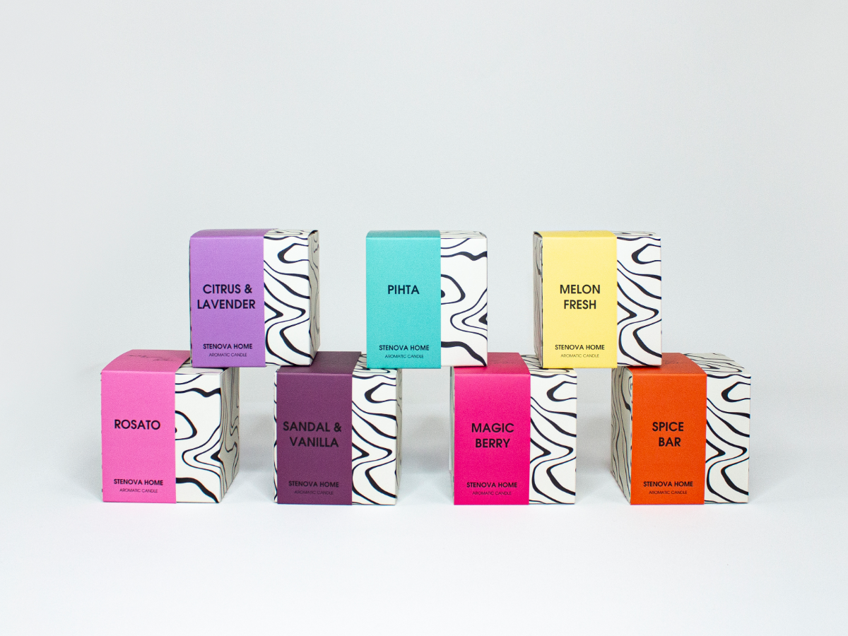 Ароматические свечи от STENOVA HOME