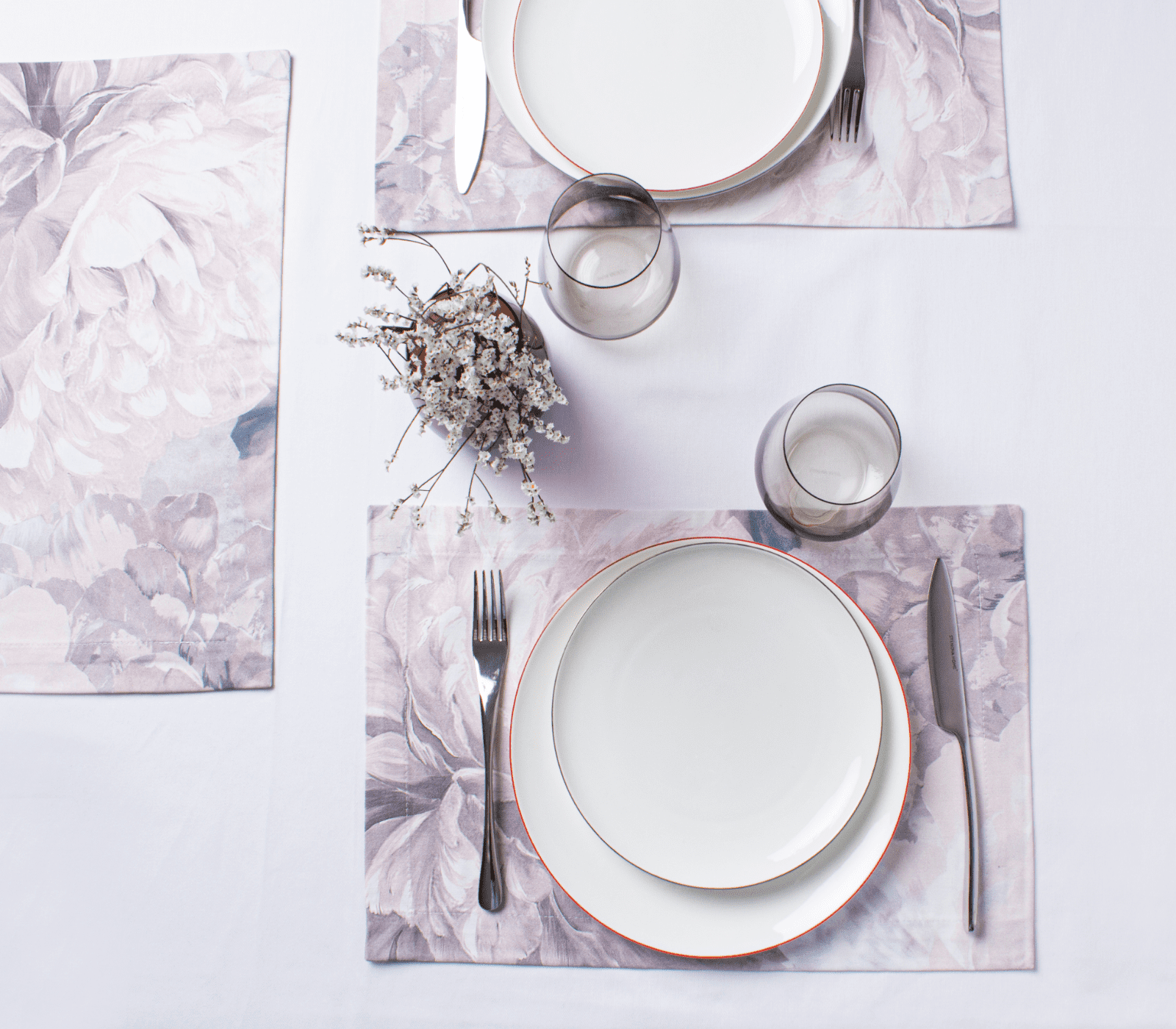 Комплект плейсматов KAMILLA  (серый цвет) - фото 1