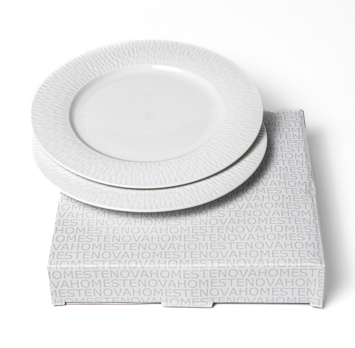Набор тарелок закусочных ONEGA (белый, 2 шт) - фото 3