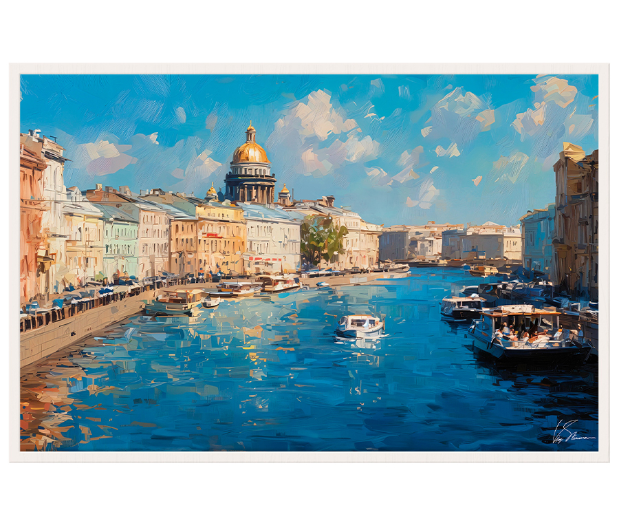 Картина на холсте в раме SPB.RU арт.8271140