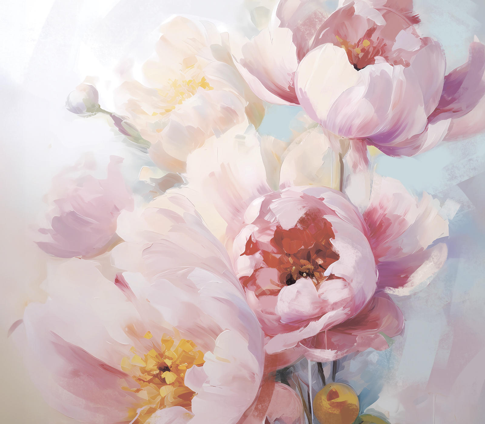 Картина на стекле PEONIA арт. 8145010 - фото 1