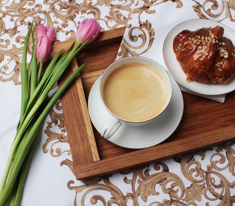 Доска сервировочная - поднос (дуб) - фото 3