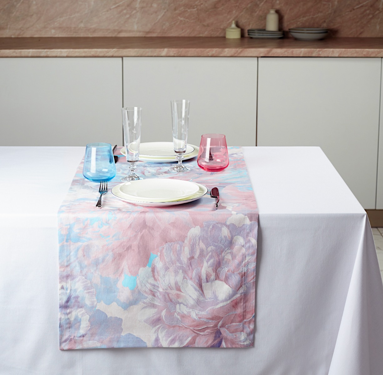 Дорожка сервировочная Kamilla (голубая) - фото 4