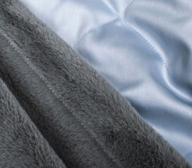 Плед меховой FROST GRAY - фото 3