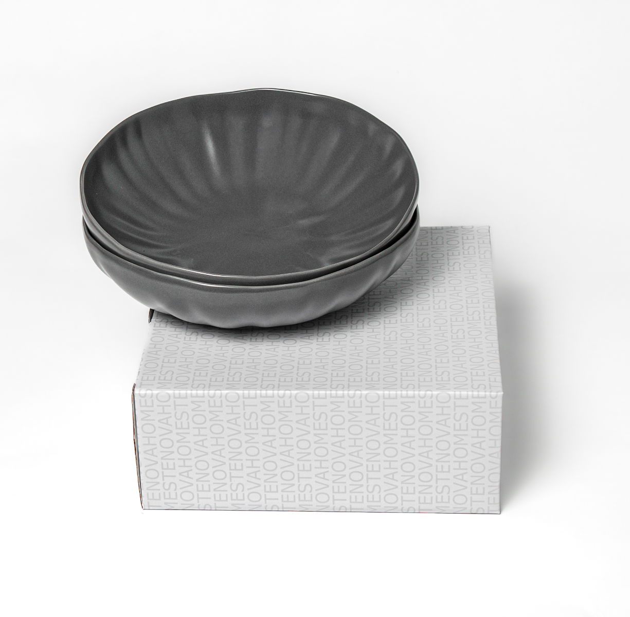 Набор глубоких тарелок LOTUS (графитовый, 2 шт) - фото 3