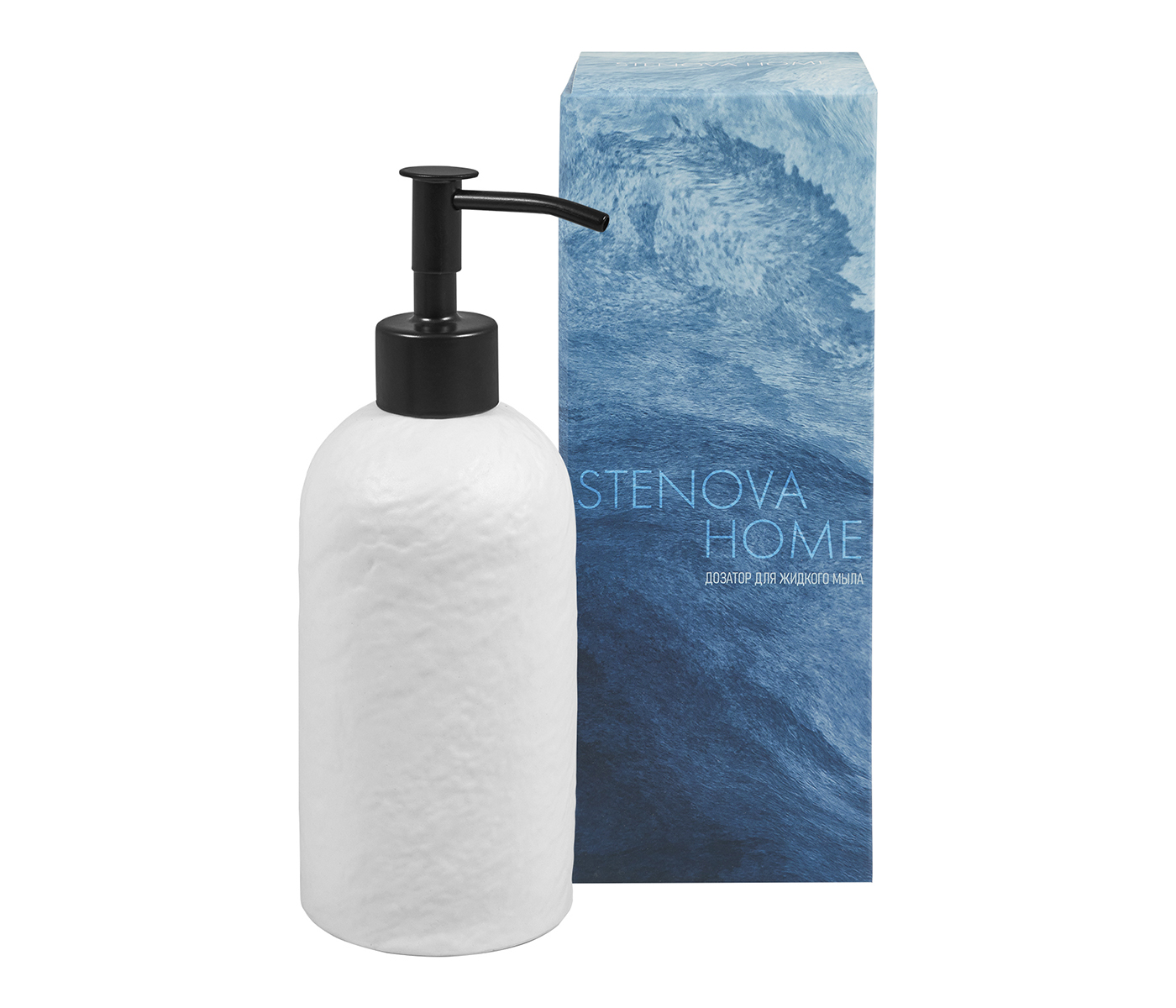 Дозатор для жидкого мыла / лосьона LAVA / ЛАВА белый - фото 3