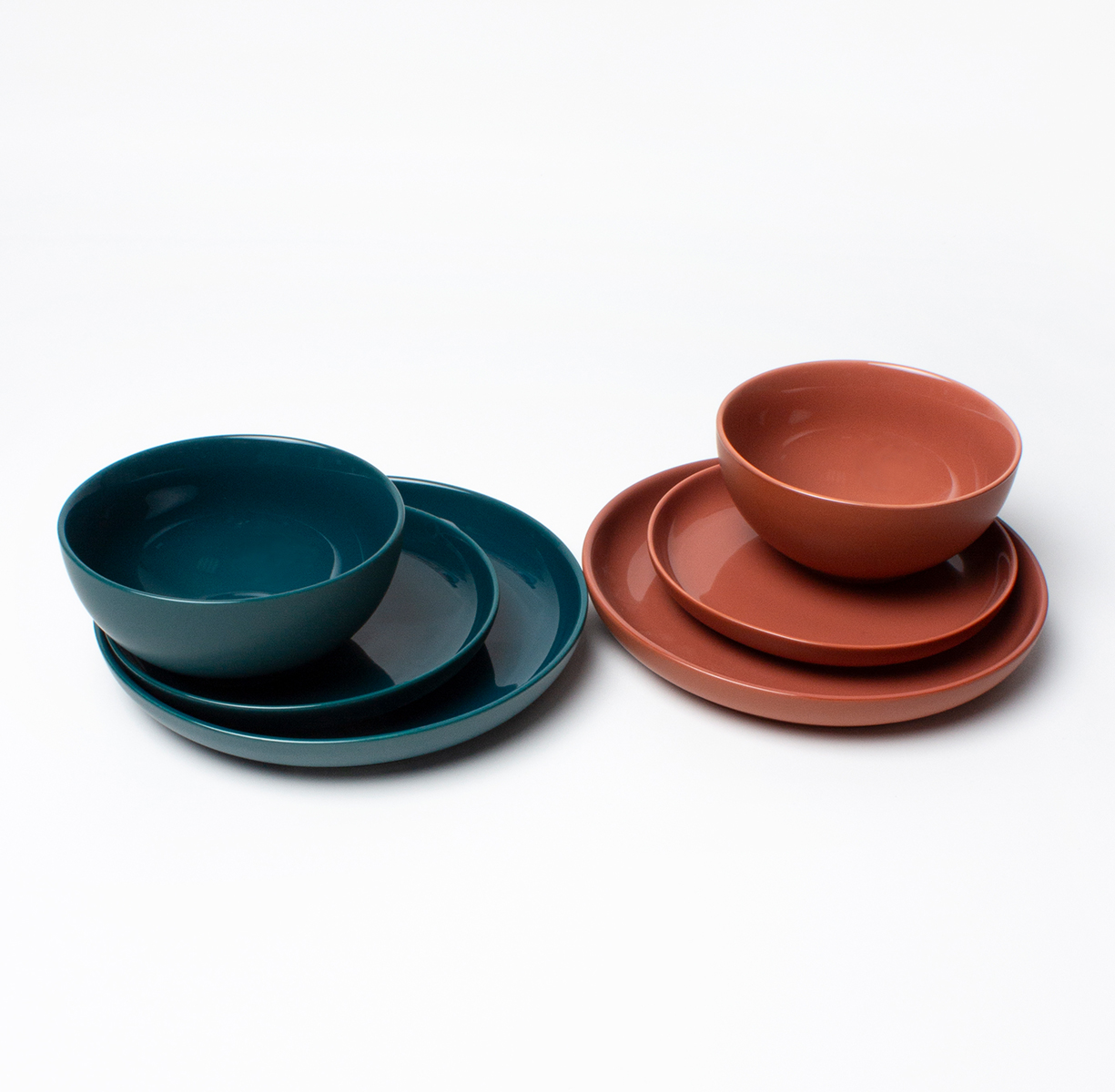 Подарочный набор тарелок PATIO (зеленый/терракотовый) - фото 3