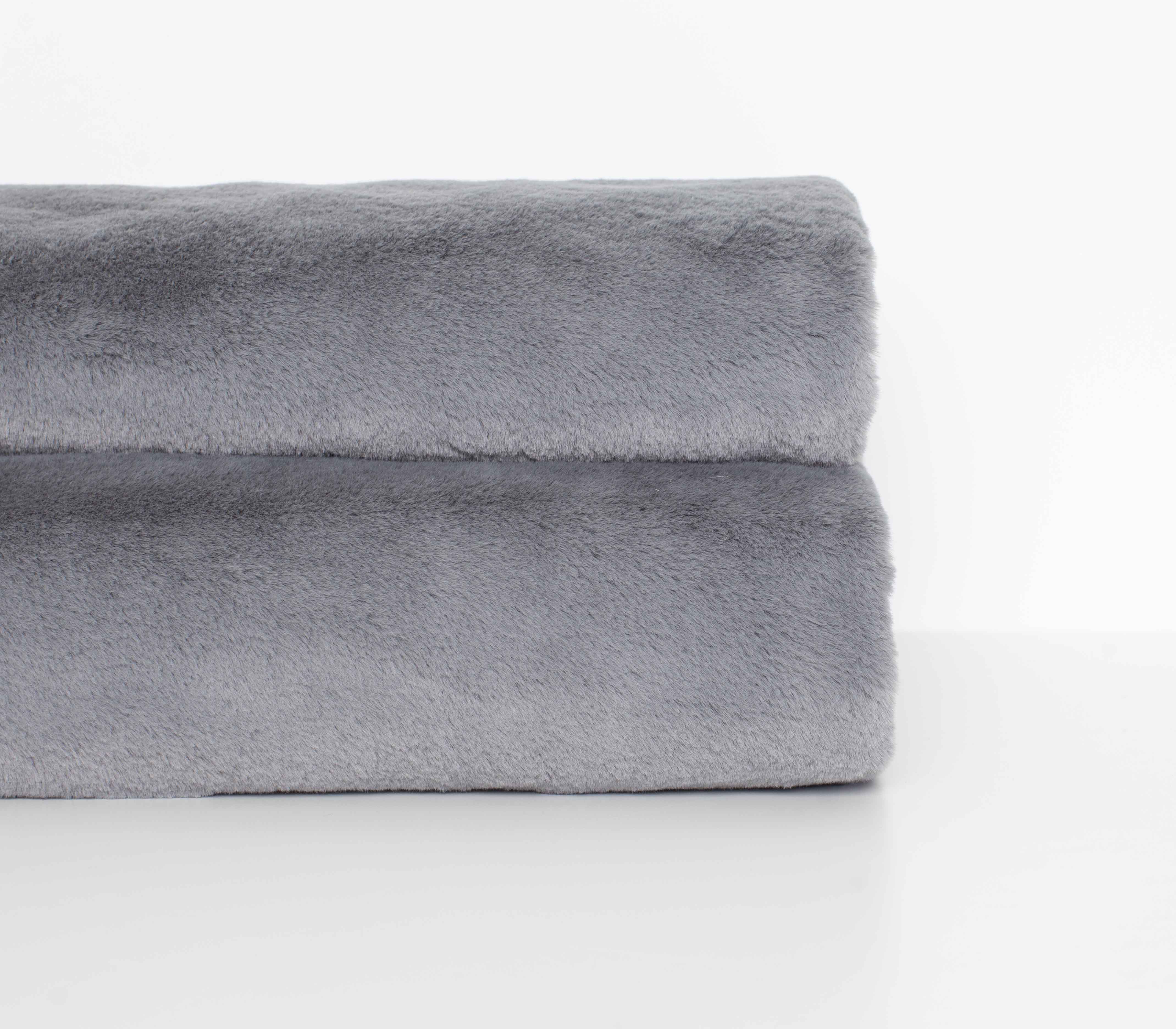 Плед меховой FROST GRAY - фото 4