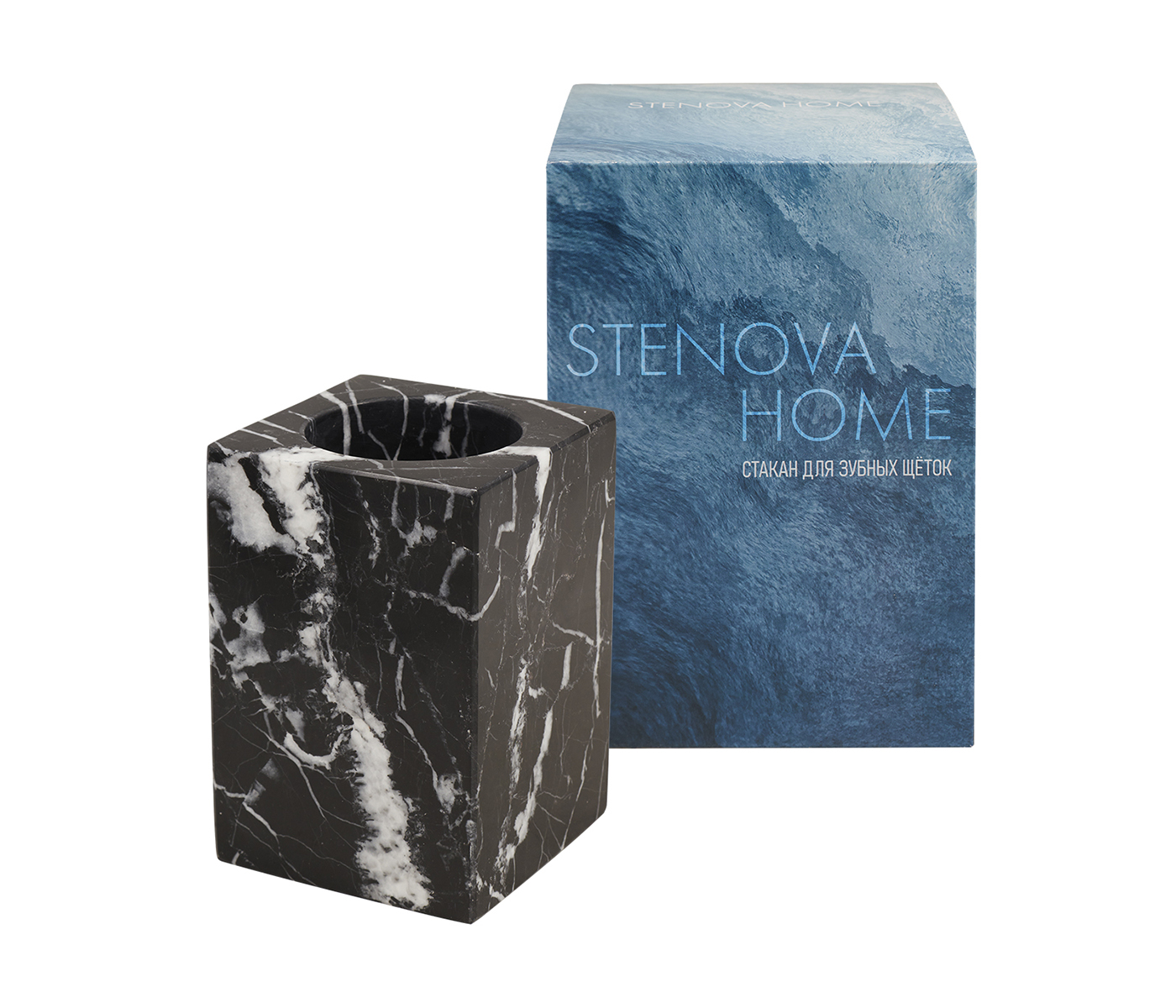 Стакан для зубных щеток PALISSANDRO / ПАЛИСАНДРО черный - фото 3